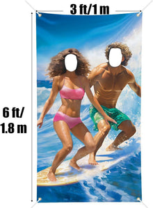 Foto Requisiten Banner 180x100cm - Party Fotowand für Strand