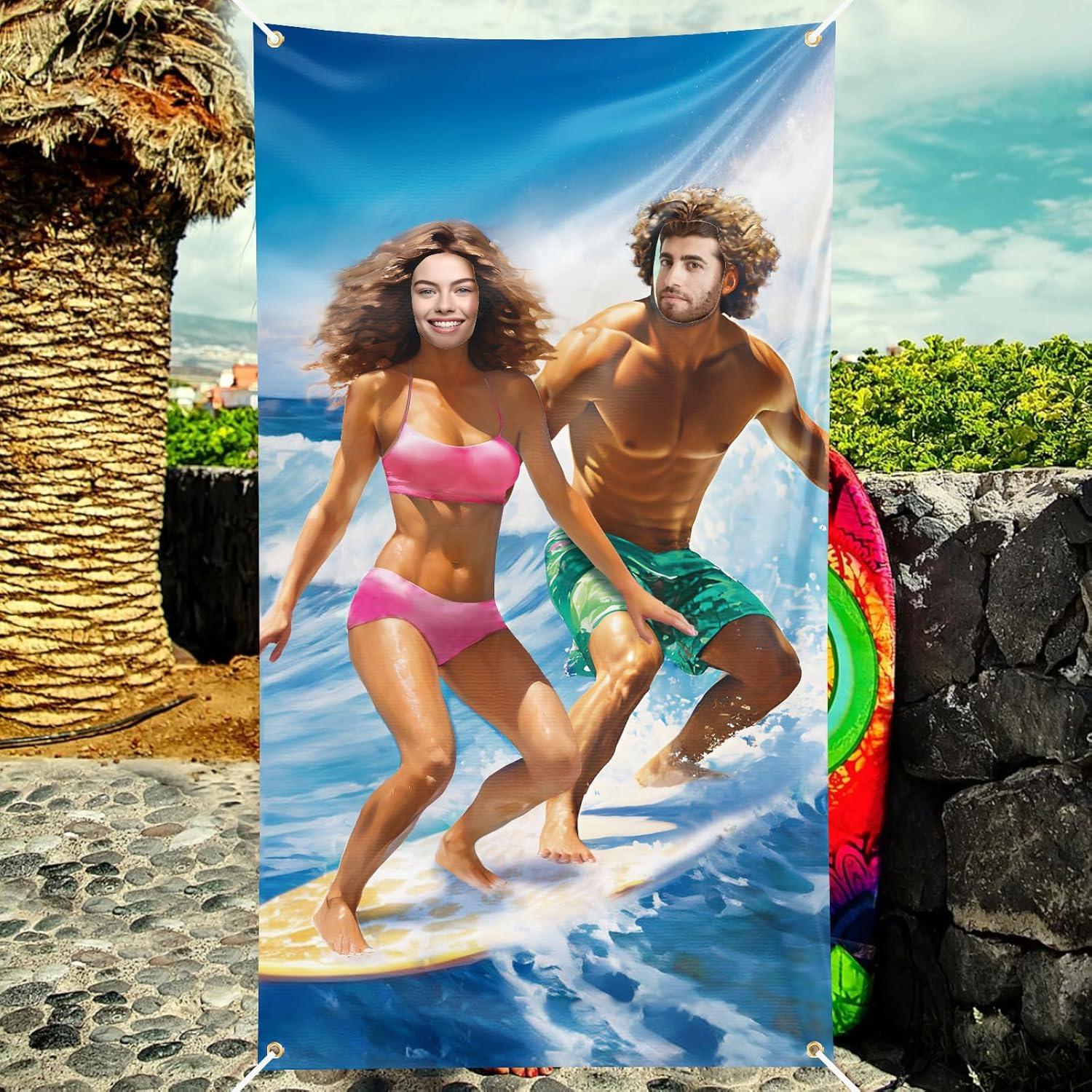 Foto Requisiten Surfer Banner 180x100cm für Sommerparty Strand Urlaub