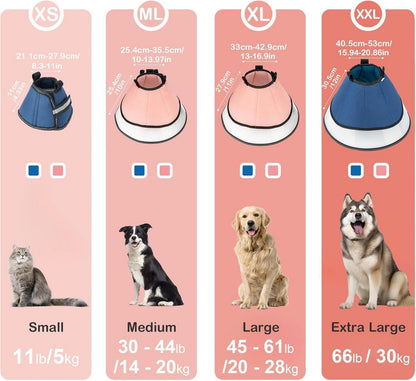 Halskrause Katze Leckschutz Hundekragen Weich Verstellbar