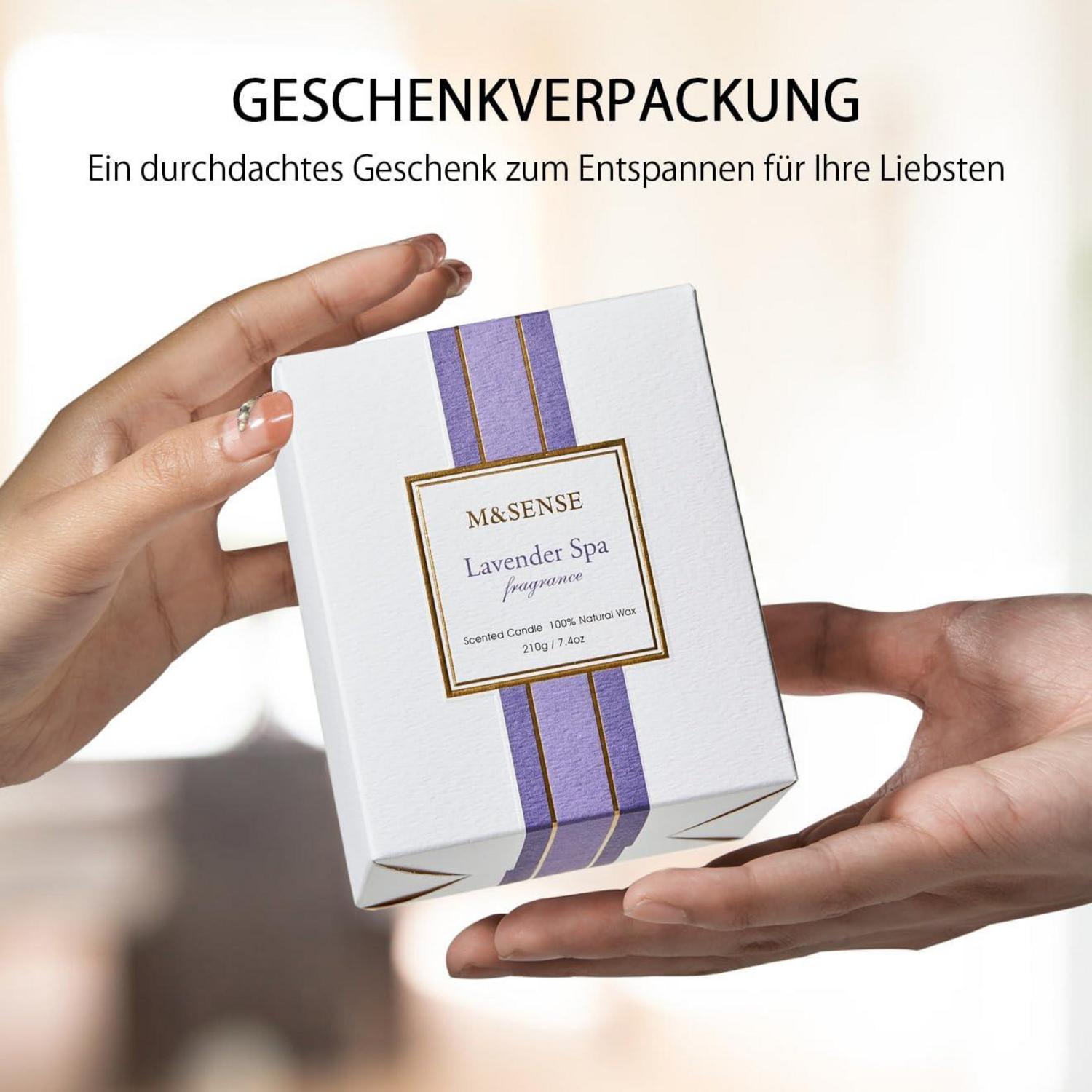 Duftkerze in Lederhülle Lavender Spa 50 Std. Brenndauer