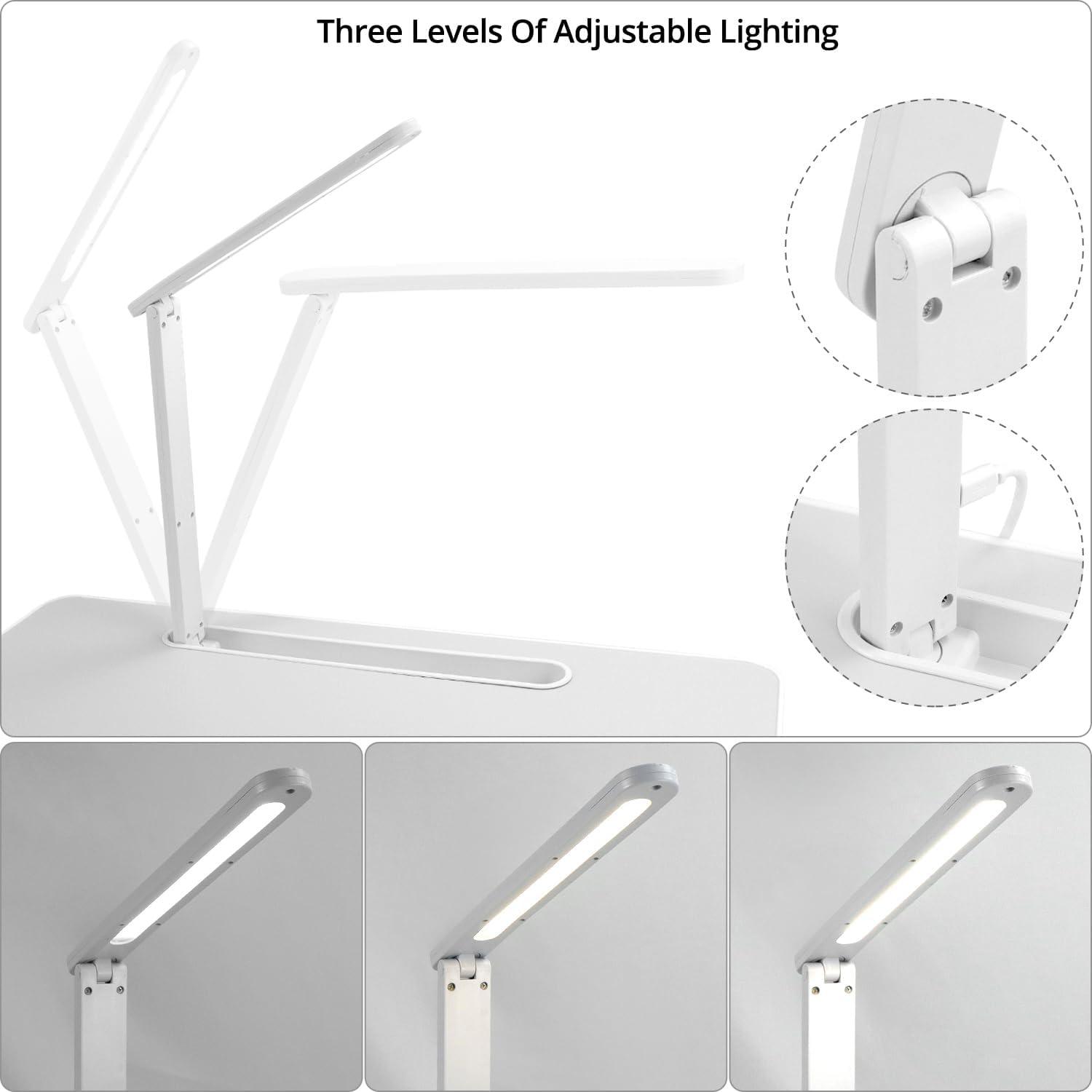 Laptoptisch Bett klappbar LED Lampe 60x40 cm