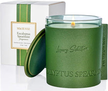 Duftkerze Rose & Beeren 210g Luxus Leder Geschenkbox