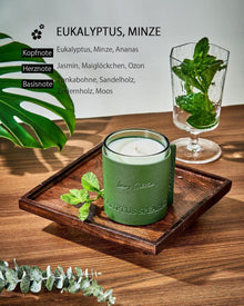 Soja-Duftkerze Rose Beeren 40 Stunden Leder Luxusgeschenk