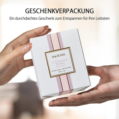 Lavendel Spa Soja-Kerzen für Zuhause duftend, Stress Relief Meditation