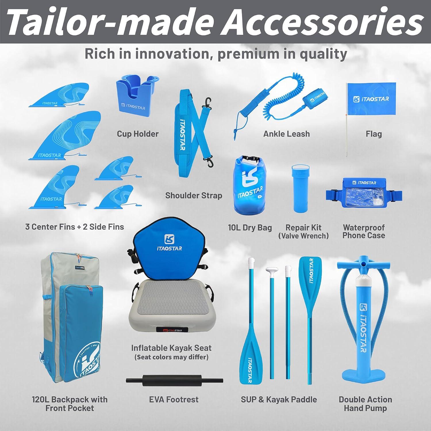 iTAOSTAR Daisy 35 Wide Inflatable Paddle Board Kit