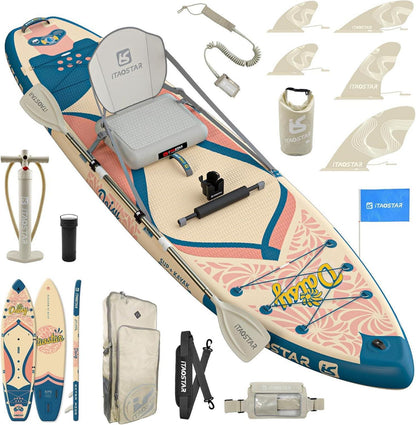 Extra Wide Inflatable Paddle Board with Premium Accessories