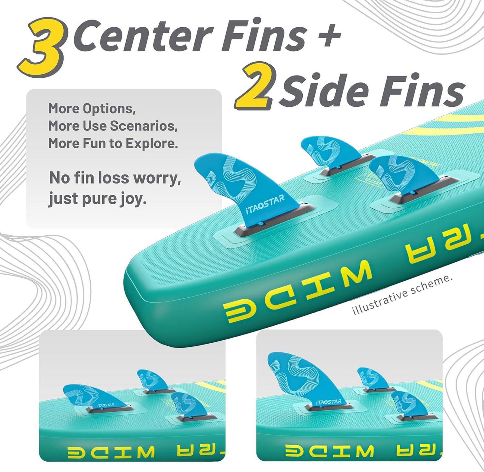 iTAOSTAR Daisy 35 Extra Wide Inflatable Paddle Board SUP Kit