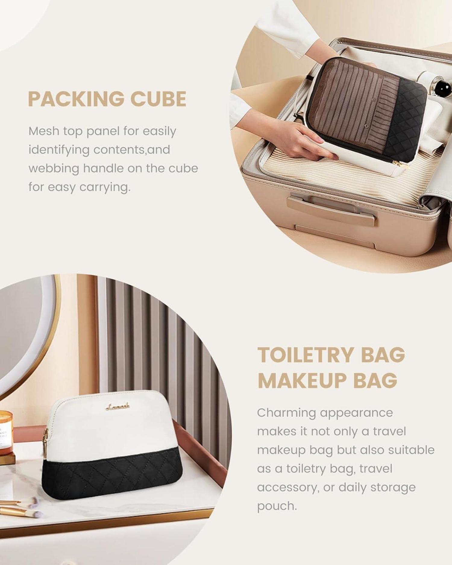 Damen Reisetasche Weekender Bag mit Schuhfach & Nassfach, 3-teiliges