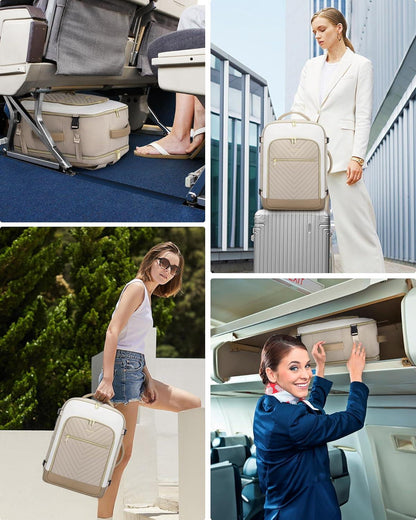 LOVEVOOK Reiserucksack Damen 40L Handgepäck 17.3 zoll Laptop Wasserdicht Wander-Rucksack