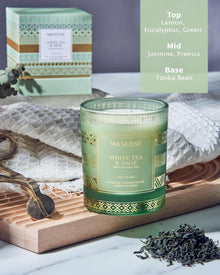 Sojakerze Weißer Tee & Salbei 210g, natürliche Duftkerze 45