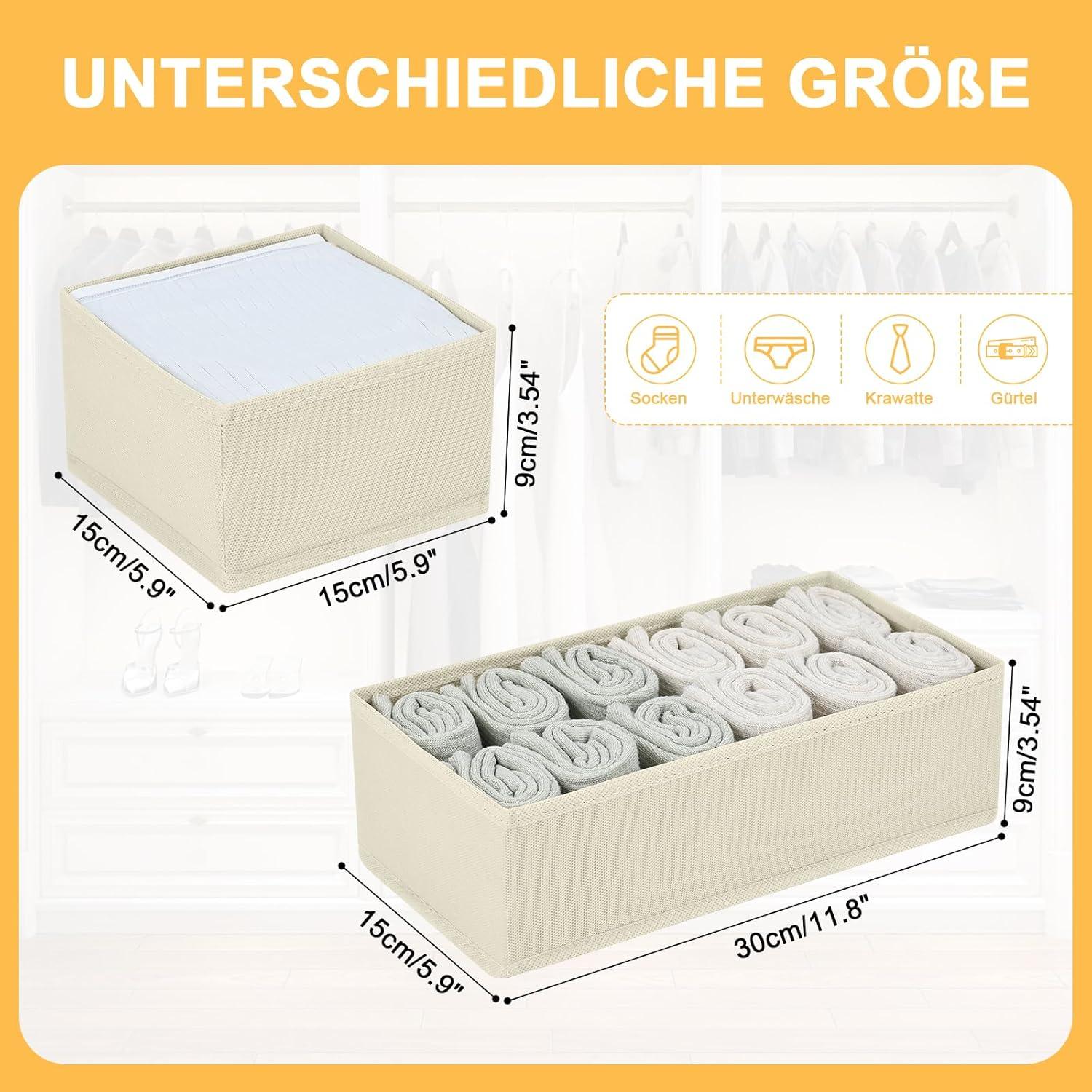 Homsorout Schubladen Organizer 8er Set Aufbewahrungsboxen