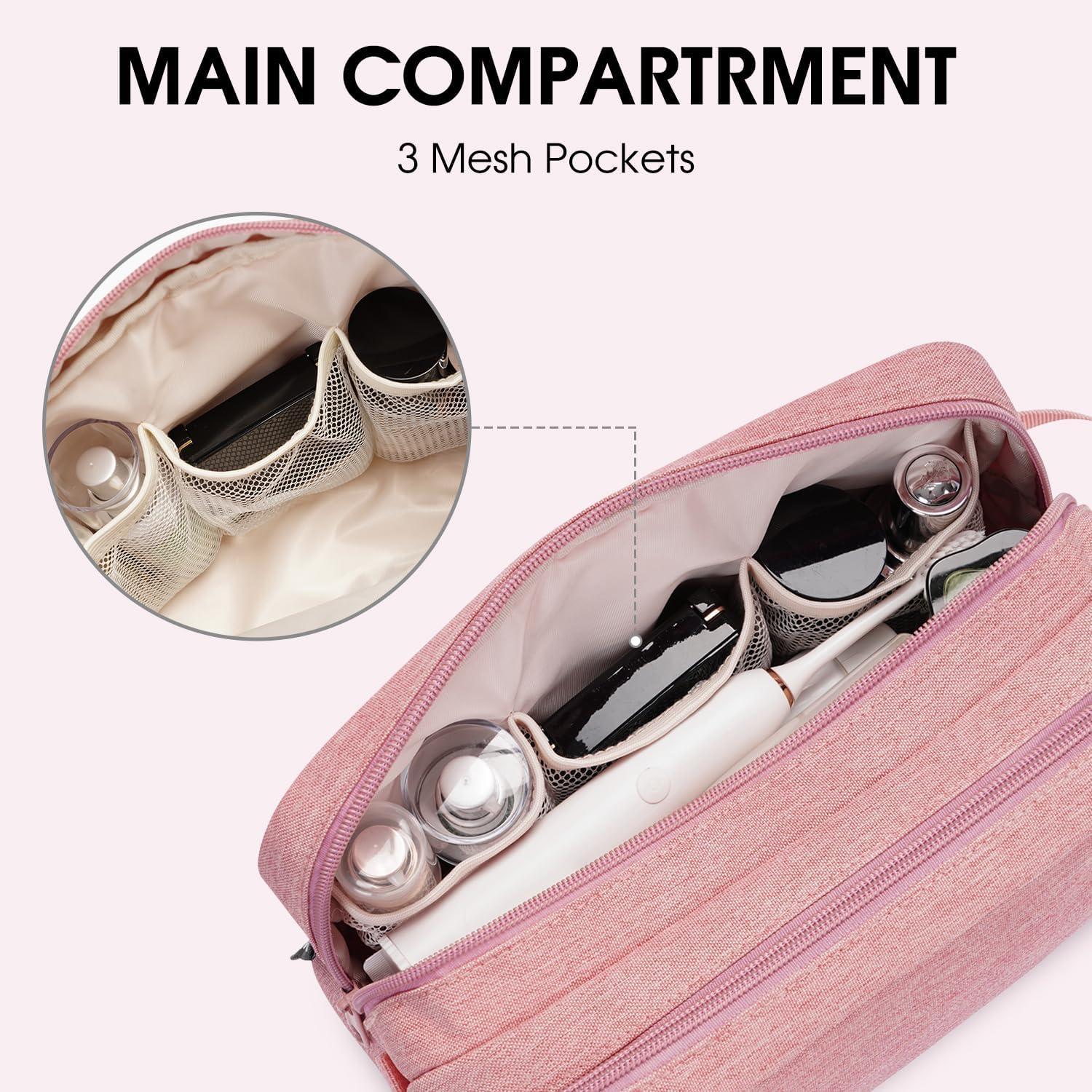 Kulturbeutel wasserabweisend multifunktional groß Rosa