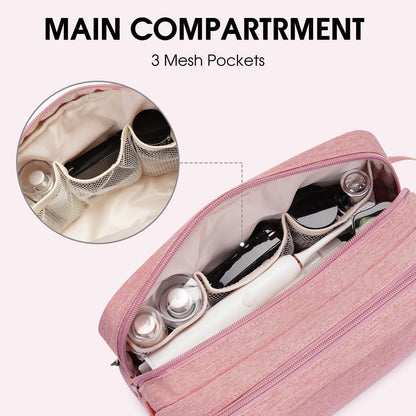 Kulturbeutel wasserabweisend multifunktional groß Rosa