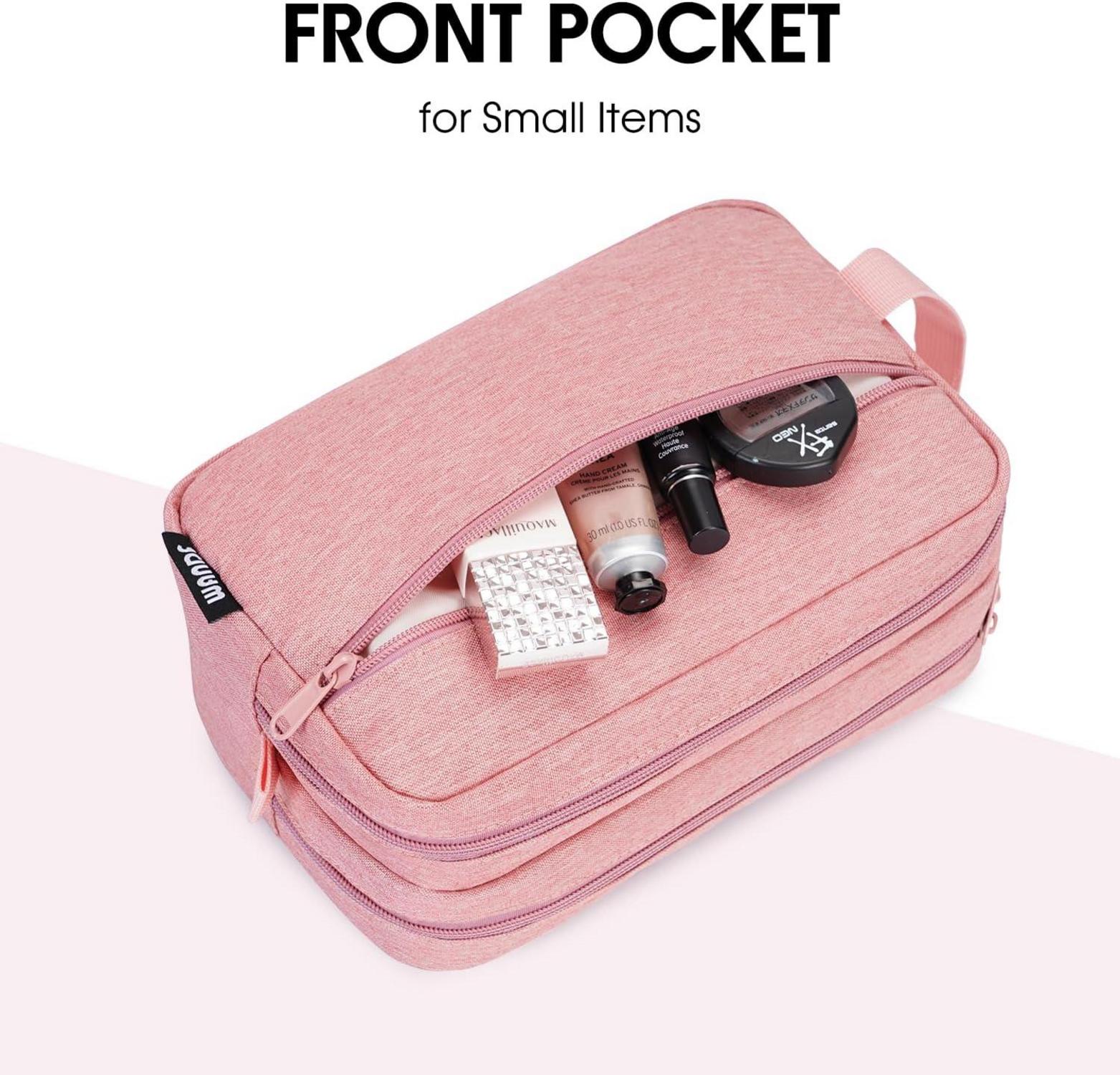 WANDF Kulturbeutel Herren Damen Nass Trockentrennbeutel Rosa