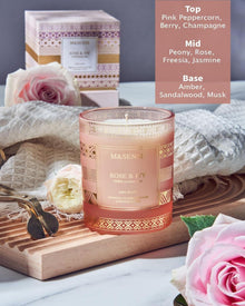 Rose Efeu Duftkerze 210g für Frauen, Aromatherapie