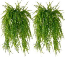 Künstliche Hängepflanze Farn 80cm 4er Set Deko für Innen & Außen