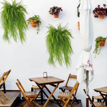 Künstliche Hängepflanzen Farn 80cm 4/6 Stück Grüne Hängepflanze Deko