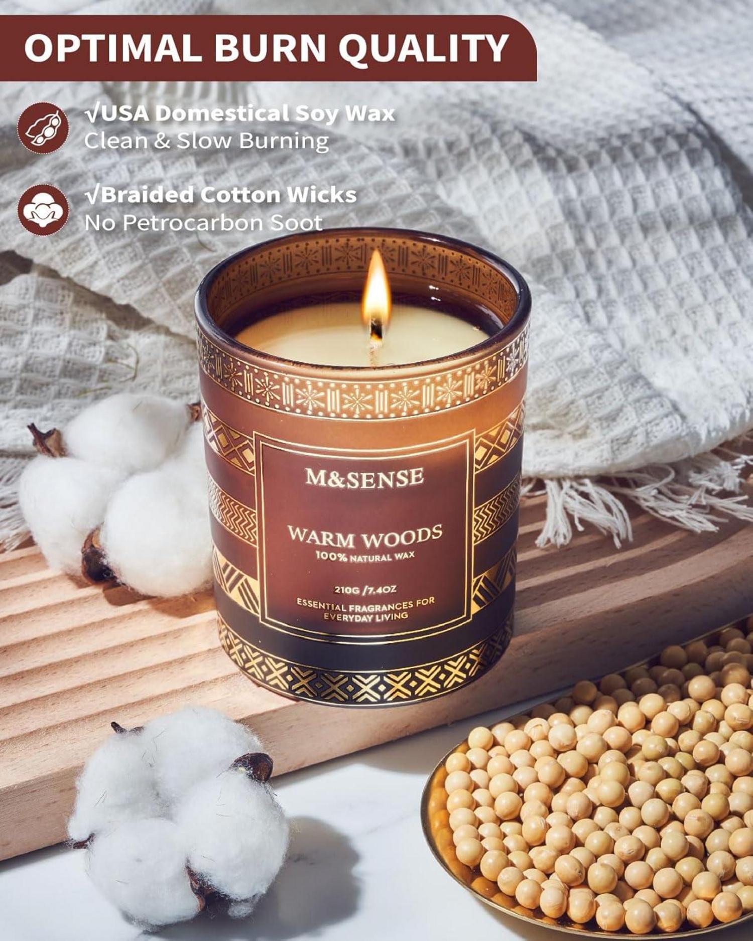 Duftende Sojakerze für zu Hause, 210g, Winterurlaubsgeschenk