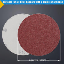 Schleifpapier 150mm Klett 120 Körnung 50 Stück für Exzenterschleifer