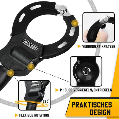 Hochsicherheits-E-Scooter Schloss + Tasche 8mm 75cm 3 Schlüssel
