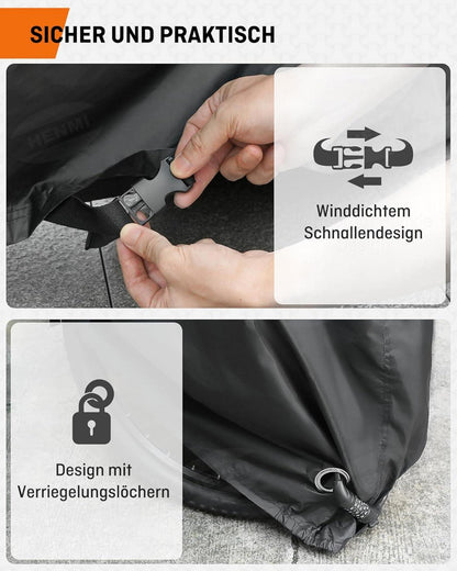 Fahrradabdeckung 420D Wasserdicht UV-Schutz Aufbewahrungstasche Schwarz