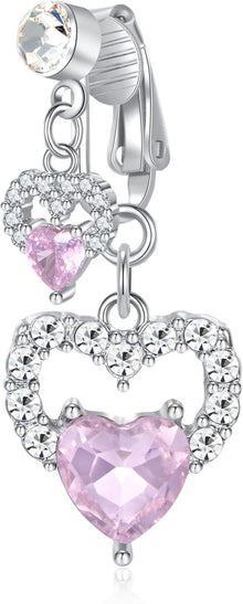 Fake Bauchnabelpiercing Silber Chirurgenstahl Langursalz