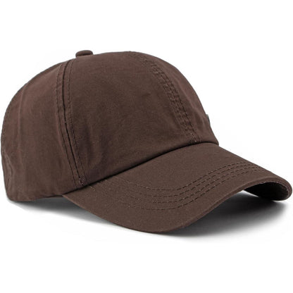 Retro Baseball Cap Herren Damen – Atmungsaktive Baumwollkappe Braun