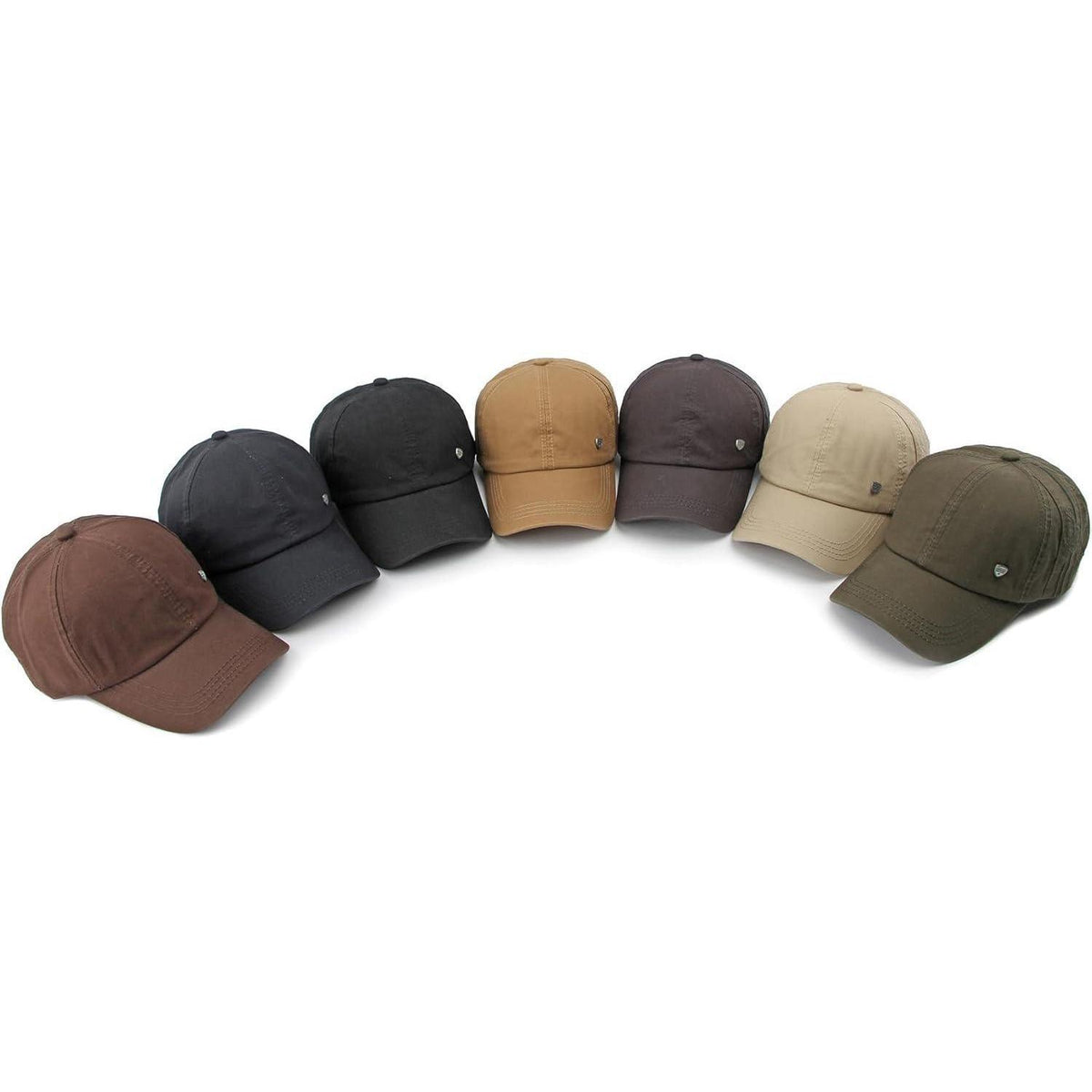 Retro Baseball Cap Herren Damen – Atmungsaktive Baumwollkappe Braun