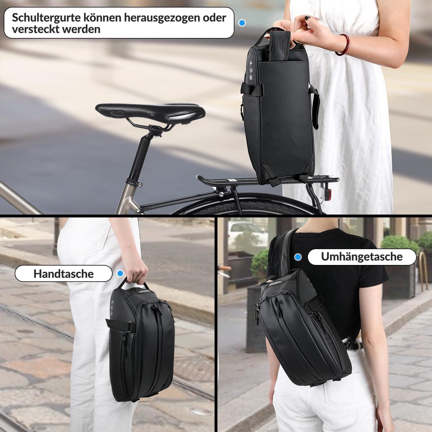 Fahrradtasche 8L wasserdicht reflektierend Umhängetasche Handtasche
