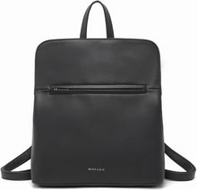 Damen Vintage PU-Leder Rucksack mit Multi-Taschen