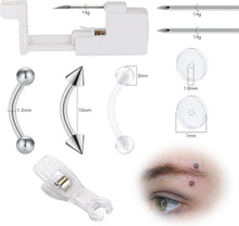 NIUSIMAN Piercing Set Körperpiercing Nadel Tool Kit für