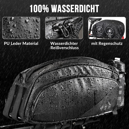Wasserdichte Fahrradtasche Gepäckträger 12L Reflektierend