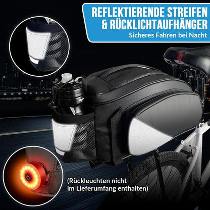 Eyein Fahrradtasche 12L wasserdicht reflektierend mit Schultergurt & Flaschenhalter