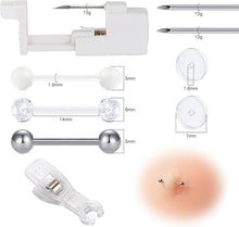 Professionelles Bauchnabelpiercing Set Nadeln Pistole