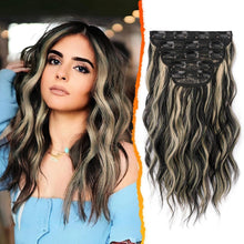 Clip in Extensions Highlight 35cm Wellige Haarverlängerung 5PCs