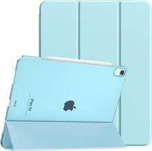 Schlanke iPad Air 13 Hülle M2 2024, Touch ID, Auto Schlaf, Himmelblau