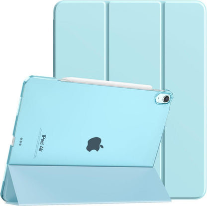 Schlanke iPad Air 13 Hülle M2 2024, Touch ID, Auto Schlaf, Himmelblau