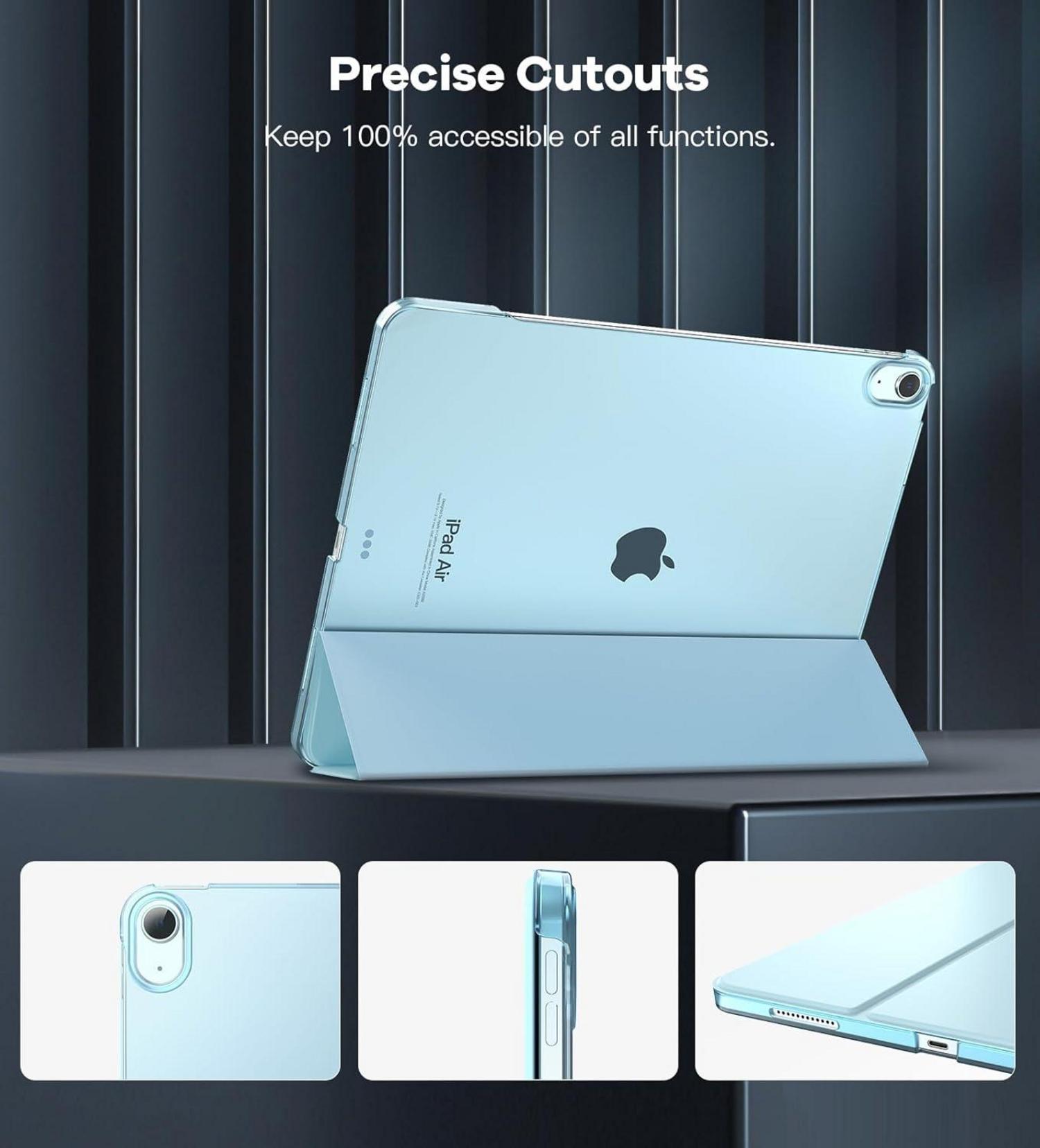 iPad Air 13 Hülle M2 2024 Unterstützt Touch ID, Schlanke Auto