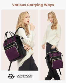 LOVEVOOK Rucksack Damen 15,6 Zoll Wasserdicht Laptop