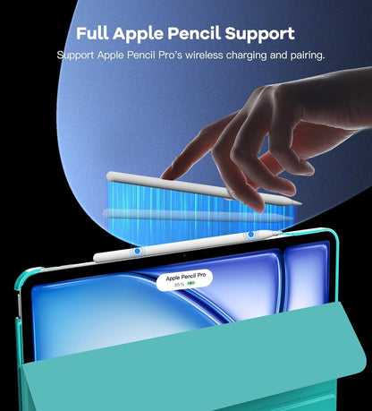 TiMOVO iPad Air 13 Zoll Hülle M2 2024 Schlanke Schutzhülle Bondi Blau