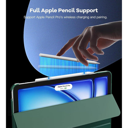 iPad Air 13 Zoll Hülle mit Ständer, Mitternachtsgrün