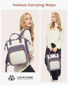 Rucksack Damen 15,6 Zoll Laptop Schulrucksack Wasserdicht