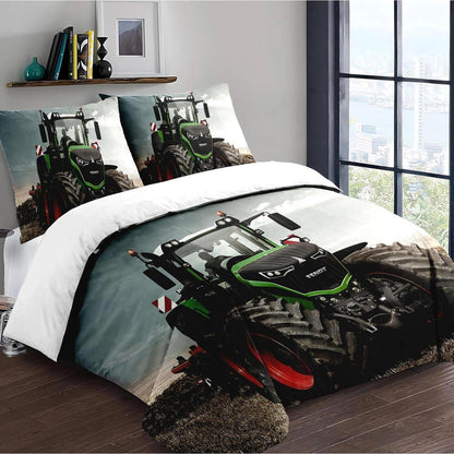 Traktor Bettwäsche Set 140x200cm – Mikrofaser Bettbezug & Kissenbezüge