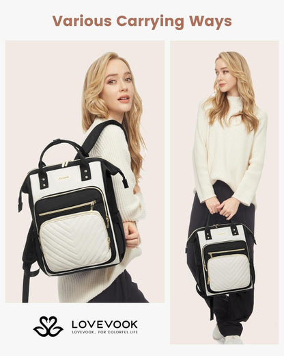 Damen Rucksack 15,6 Zoll Laptop Schulrucksack