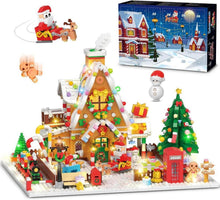 Adventskalender Lebkuchenhaus Bauspielzeug mit LED Licht 1763 Mini