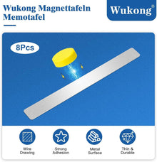 Wukong Magnetleisten 8 Stück Set 30x3cm Silber Selbstklebend
