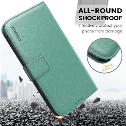 Handyhülle für Samsung Galaxy A55 5G - Grün PU Leder Schutz RFID