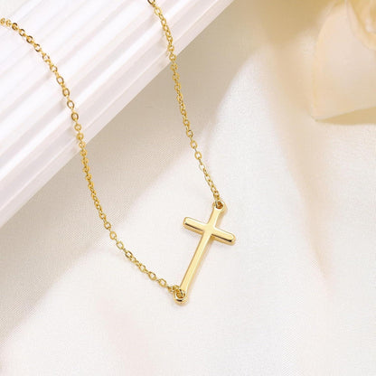 Kreuz Kette Damen Gold 14K Vergoldet Layered Halskette Choker
