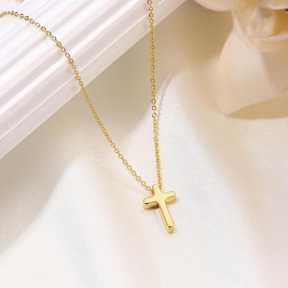 Kreuz Kette Gold Damen 14K Vergoldet Layered Halskette Choker