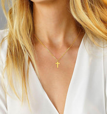 TINGN Kreuz Kette Damen Gold 14K Vergoldet Layered Choker